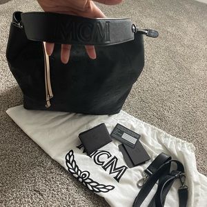 COPY - MCM Klara Medium Monogrammed Leather Hobo Bag